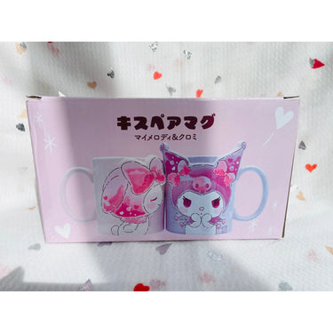 Sanrio My Melody & Kuromi Kiss Pair Mug Sanrio